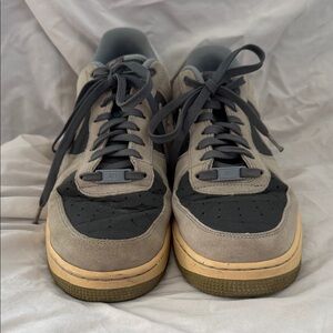 Nike Air Force 1 Low Black and Gum Men's Sneakers